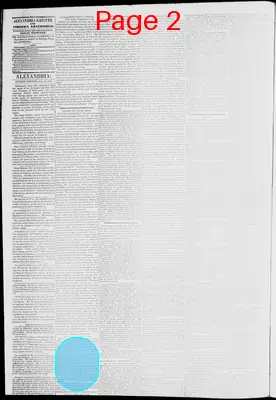 Page thumbnail for Alexandria Gazette