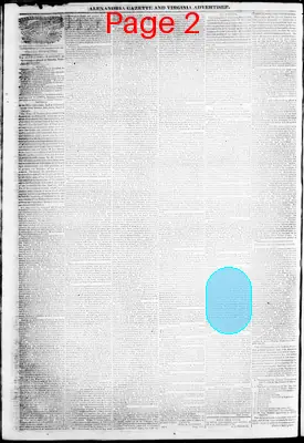 Page thumbnail for Alexandria Gazette