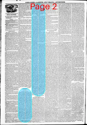 Page thumbnail for Alexandria Gazette