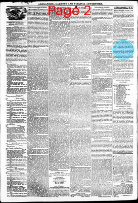 Page thumbnail for Alexandria Gazette