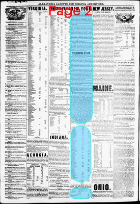 Page thumbnail for Alexandria Gazette