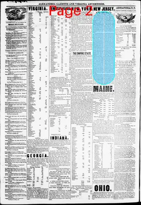 Page thumbnail for Alexandria Gazette
