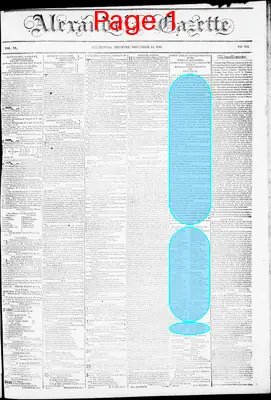 Page thumbnail for Alexandria Gazette