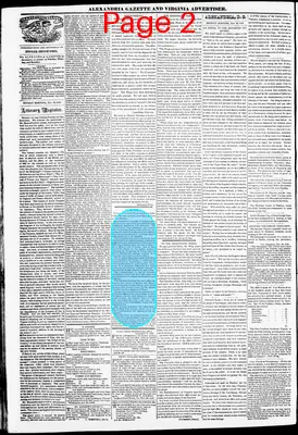 Page thumbnail for Alexandria Gazette