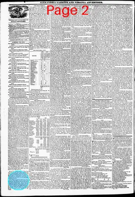 Page thumbnail for Alexandria Gazette