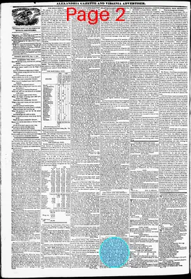 Page thumbnail for Alexandria Gazette