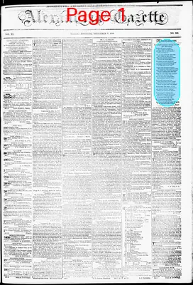 Page thumbnail for Alexandria Gazette