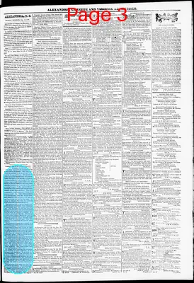 Page thumbnail for Alexandria Gazette