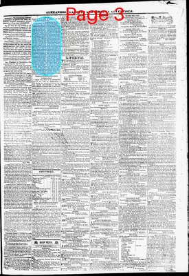 Page thumbnail for Alexandria Gazette
