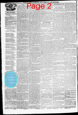 Page thumbnail for Alexandria Gazette