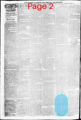 Page thumbnail for Alexandria Gazette