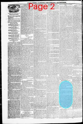 Page thumbnail for Alexandria Gazette