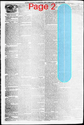 Page thumbnail for Alexandria Gazette