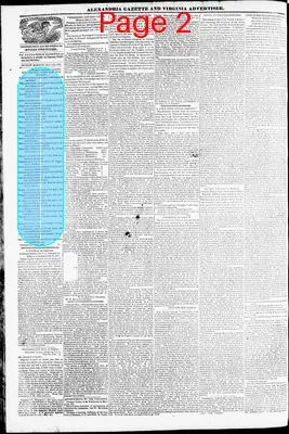 Page thumbnail for Alexandria Gazette