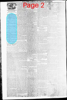 Page thumbnail for Alexandria Gazette
