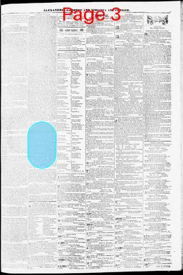 Page thumbnail for Alexandria Gazette