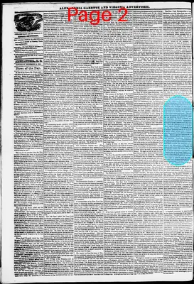 Page thumbnail for Alexandria Gazette
