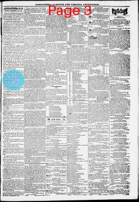 Page thumbnail for Alexandria Gazette
