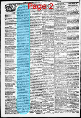 Page thumbnail for Alexandria Gazette