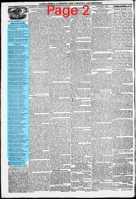 Page thumbnail for Alexandria Gazette