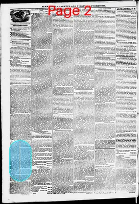 Page thumbnail for Alexandria Gazette