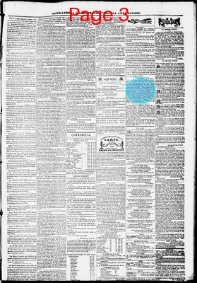 Page thumbnail for Alexandria Gazette
