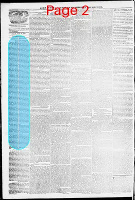 Page thumbnail for Alexandria Gazette