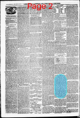 Page thumbnail for Alexandria Gazette