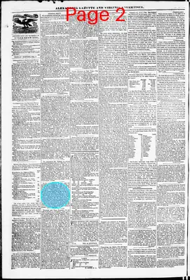 Page thumbnail for Alexandria Gazette