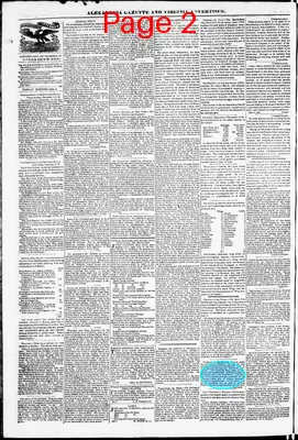 Page thumbnail for Alexandria Gazette
