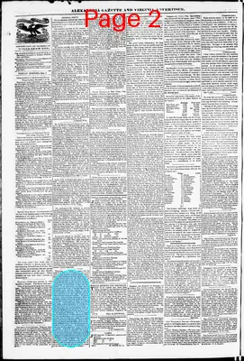 Page thumbnail for Alexandria Gazette