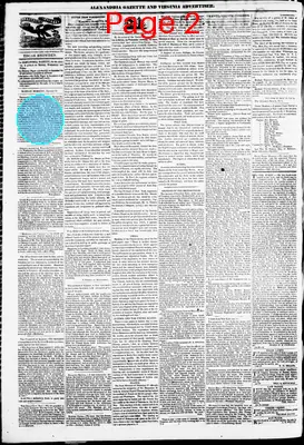 Page thumbnail for Alexandria Gazette