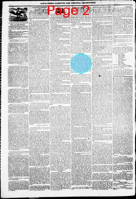 Page thumbnail for Alexandria Gazette