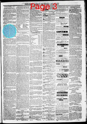 Page thumbnail for Alexandria Gazette
