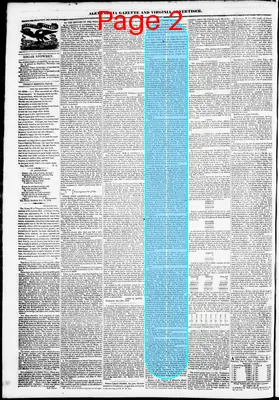 Page thumbnail for Alexandria Gazette