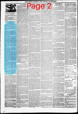 Page thumbnail for Alexandria Gazette