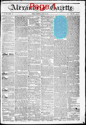 Page thumbnail for Alexandria Gazette