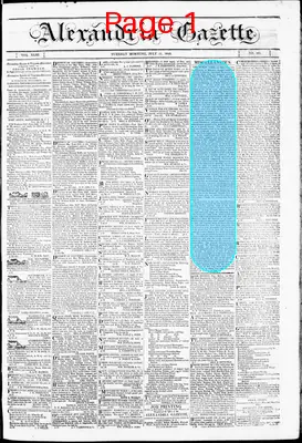 Page thumbnail for Alexandria Gazette