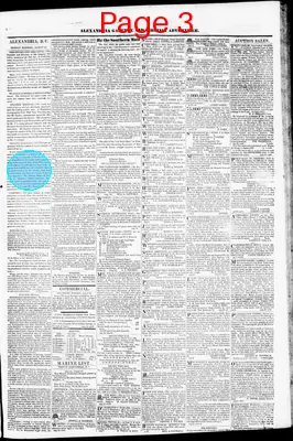 Page thumbnail for Alexandria Gazette