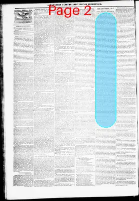 Page thumbnail for Alexandria Gazette