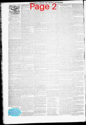 Page thumbnail for Alexandria Gazette