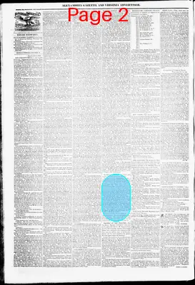 Page thumbnail for Alexandria Gazette