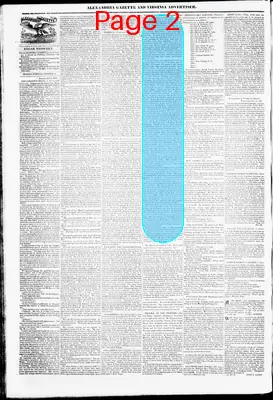 Page thumbnail for Alexandria Gazette