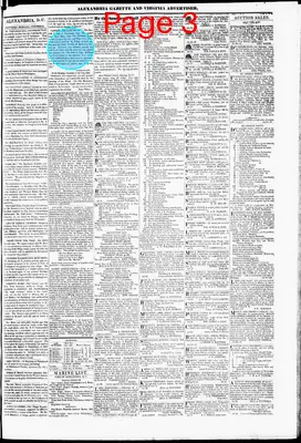 Page thumbnail for Alexandria Gazette