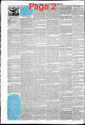 Page thumbnail for Alexandria Gazette