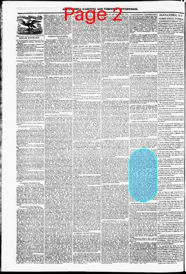 Page thumbnail for Alexandria Gazette