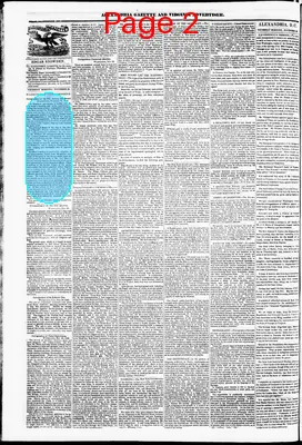 Page thumbnail for Alexandria Gazette