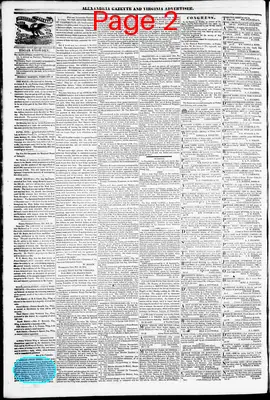 Page thumbnail for Alexandria Gazette