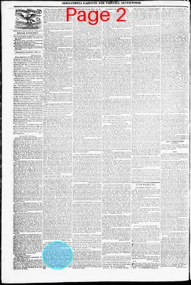 Page thumbnail for Alexandria Gazette