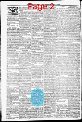 Page thumbnail for Alexandria Gazette